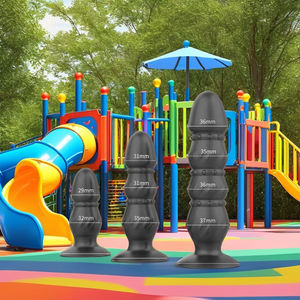 Dehnbare Analperlen und Plugs aus Silikon, Sexspielzeug für Erwachsene, Masturbation für Homosexuelle, mit aufblasbarem Anusstöpsel aus Edelstahl für Analsex - Product Image 3