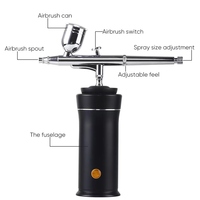 Kit aérographe sans fil pour la décoration de gâteaux, pistolet de coloration alimentaire avec 3 pressions réglables pour desserts, fondant et pâtisserie