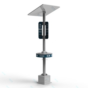 Ngoài trời intellint quảng cáo điện thoại di động năng lượng mặt trời <span class=keywords><strong>Hybrid</strong></span> hệ thống 220V LiFePO4 Pin MPPT chiếu sáng sạc cực trạm - Product Image 1