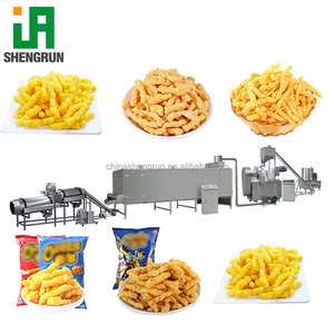 Línea de Producción Automática de Palitos de Maíz y <span class=keywords><strong>Cheetos</strong></span>, Extrusora de Doble Tornillo para Fritura y Horneado, Máquina de Snacks de Maíz en Espiral - Product Image 3