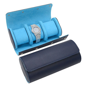 Basso MOQ orologi verdi 3 Slot in <span class=keywords><strong>pelle</strong></span> Pu scatola di immagazzinaggio per le donne di lusso <span class=keywords><strong>orologio</strong></span> da viaggio rotolo - Product Image 3