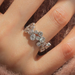 Geometric Round <b>Ring</b> For Women Unique <b>Circle</b> Design Finger Jewelry Daily Fashion Accessory - Product Image 3