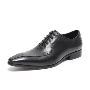Chaussures Oxford pour hommes en cuir de haute qualité, élégantes et décontractées, à bout pointu et à lacets - Product Image 6