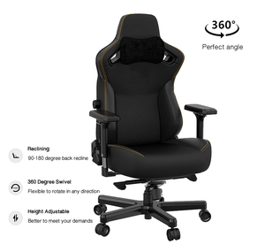 <span class=keywords><strong>Kaiser</strong></span> 3 de cuero negro y rojo para coche de la mejor calidad, sillas para juegos de ordenador de PC para adultos, silla de ordenador de oficina grande y alta para juegos en casa - Product Image 6