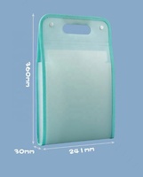 Carpeta de archivos de papel A4 multicapa A4 Macaron Vertical Bolsa de mano Gran capacidad Expansión Clasificación Bolsa de almacenamiento Carpeta Estudiante