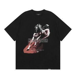 <span class=keywords><strong>Camiseta</strong></span> Gráfica Vintage Lavada Represent, Oversize de Algodón Pesado con Estampado Animal, Estilo Urbano, Manga Corta, Casual para Hombre - Product Image 4
