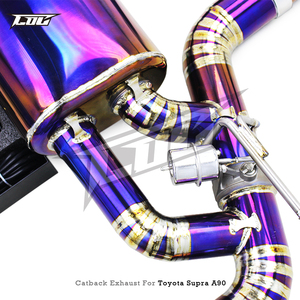Système d'échappement Catback OEM pour A90 A91 MK4 MK5 avec embout en fibre de carbone pour Toyota Supra J29 3.0T 2020-2024, silencieux d'échappement à soupapes - Product Image 5