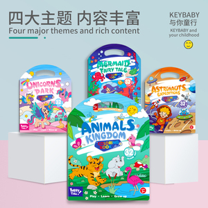 KEYBABY Libro <span class=keywords><strong>para</strong></span> <span class=keywords><strong>Colorear</strong></span> con Tapa, 32 Páginas, Diseño de Cuentos de Hadas, Astronauta y Unicornio, Cuaderno <span class=keywords><strong>para</strong></span> <span class=keywords><strong>Colorear</strong></span> <span class=keywords><strong>para</strong></span> Niños - Product Image 4