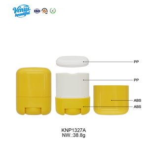 Barra de Contorno Ovalada Reciclable de ABS para Protector Solar, Barra Desodorante Recargable de 35g, Empaque Impreso con Serigrafía - Product Image 1