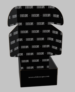 Chất lượng cao tùy chỉnh Mũ bóng chày bao bì màu đen hộp Mũ bóng chày Bao bì hộp giấy màu hộp mũ - Product Image 3