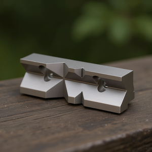 V-Jaw For Modular Vise 100mm Width Precision Machined Steel Jaw Set - Product Image 3
