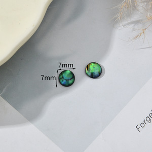 Abalone Shell Polissage Disques Décoratifs Pierre Lâche pour DIY Bijoux Incrustation Boucles D'oreilles Collier Vrai Crustacés En Gros - Product Image 6