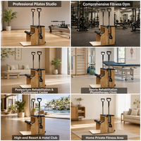 Silla de Pilates Wunda a Precio de Fábrica, Silla de Estabilidad con Asiento Acolchado para Gimnasio en Casa y Estudio