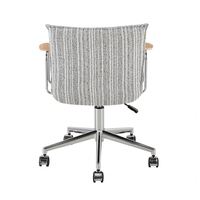 Chaise de bureau ergonomique au design moderne, pivotante, pour bureau à domicile, avec support lombaire