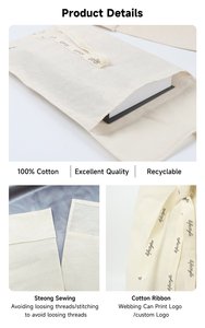 Pochette d'<span class=keywords><strong>Emballage</strong></span> Souple en Toile pour Vêtements Sous-vêtements Pantalons Manches, Enveloppe <span class=keywords><strong>Cadeau</strong></span> Promotionnelle Cosmétique Anti-Poussière - Product Image 6