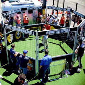 Cage <span class=keywords><strong>de</strong></span> football Street Panna 2025 nouvelle <span class=keywords><strong>mini</strong></span> cage <span class=keywords><strong>de</strong></span> futsal avec gazon artificiel extérieur <span class=keywords><strong>mini</strong></span> cage <span class=keywords><strong>de</strong></span> football 1V1 - Product Image 3