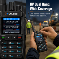 XUNLIBAO 5800 VHF UHF UV Radio Bidireccional de Doble Banda Walkie Talkie FM Precio al por Mayor Envío Rápido Tipo-C para Seguridad Construcción Exteriores