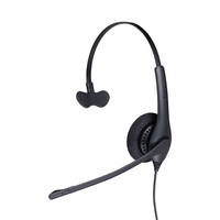 Casque d'écoute stéréo supra-auriculaire Jabra Biz 1500 Duo/Mono QD avec microphone antibruit