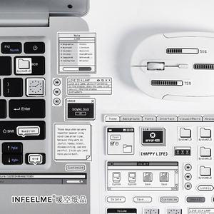 Étiquette de dessin animé Institut de recherche série papier synthétique autocollants auto-adhésifs décoration de planificateur Instagram de style coréen - Product Image 2