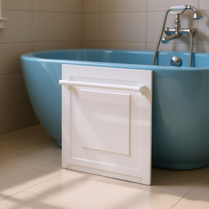 Panel lateral para bañera azul 930 x 940 x 20 mm con barras de apoyo - Product Image 3