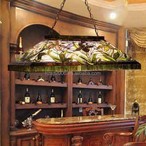 Lámpara de Araña de Vidrio Teñido Personalizada para Comedor, Bar, Hotel, Iluminación y Decoración, Patrón Alic - Product Image 3