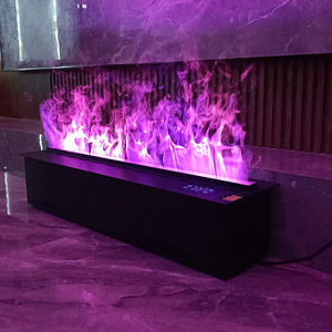 Fausse cheminée électrique à vapeur d'atomisation 3d Fausse cheminée à flamme simulée Fausse cheminée atomisée à lumière LED - Product Image 1