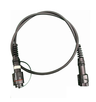 Bobine de câble optique tactique robuste blindée pour déploiement sur le terrain, cordon de brassage fibre optique LC SC MPO avec tambour résistant aux chocs pour extérieur