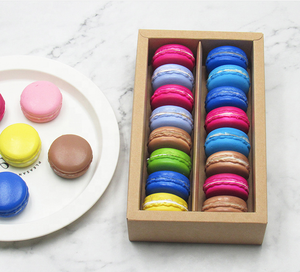 Boîtes <span class=keywords><strong>à</strong></span> Macarons blanches, 8 et 16, avec fenêtre transparente, 25 sachets ou emballage, de donuts, en stock, pièces - Product Image 5