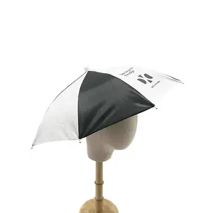 Hot Sale Günstige Faltung Custom Camping und Angel kappe Kopf Hut Form Regenschirm