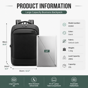 New Large Capacity Travelling Backpack Business Laptop <strong>Bag</strong> <strong>Computer</strong> 15.6 Inch Men Waterproof Backpack <strong>Bag</strong> for Men - Product Image 2