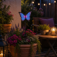 Lampe solaire à piquet en forme de luciole, IP65 étanche, éclairage LED extérieur pour allée, jardin, pelouse, patio, décoration