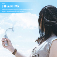 Mini ventilateur USB flexible pliable pour batterie externe ordinateur portable chargeur secteur Portable main pour ordinateur Gadget d'été