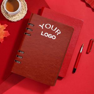 Custom Notebook Logo 2026 New Design A5 Journals Customized With <b>Diary</b> Embossed Pu Leather Notebooks - Product Image 3