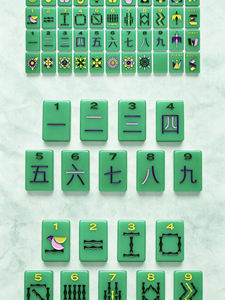 US Warehouse Fast Delivery: Premium Custom Green American Mahjong <b>Set</b> (160 Tiles) – Hand-Painted Acrylic, Modern Luxury Gift <b>Set</b> - Product Image 1