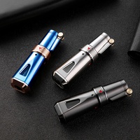 Briquet torche JOBON à flamme jet, rechargeable au gaz butane, design minimaliste, logo personnalisé, en alliage de zinc, pour l'extérieur