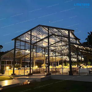 Tenda a baldacchino in stile cattedrale con struttura in acciaio e tessuto in PVC, design a campata libera per eventi <span class=keywords><strong>VIP</strong></span> di prestigio - Product Image 1