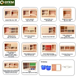 Cage d'élevage modulaire en bois personnalisée, résistante aux intempéries, système de nichoirs multi-niveaux, pour l'élevage commercial de pigeons de course - Vente chaude - Product Image 2