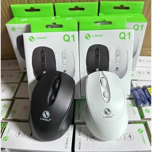 LIMEIDE Q1 <b>Mini</b> 2.4G Wireless Mouse Optical 3 Buttons Right Hand Ergonomic For Desktop <b>Laptop</b> Office Use - Product Image 1