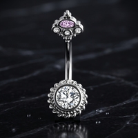 Bijoux de piercing corporel tendance en acier inoxydable pour femme, anneau de nombril à pression pour mariage et fiançailles