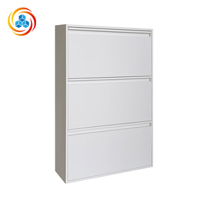 Armoire à chaussures contemporaine en acier mince pour la maison, meuble élégant pour salon avec rangement pour appartements - Product Image 3
