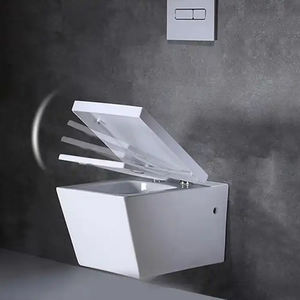 Watermark CUPC Baño Sin montura Suspendido Cerámica WC Inodoro colgado en la pared - Product Image 3