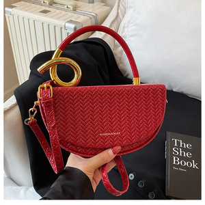 Bolso de Hombro Retro Duradero 2026 con Cierre de Cremallera, Bolso Tipo Cubo de PU para Mujer, Bolso de Moda Otoñal - Product Image 2