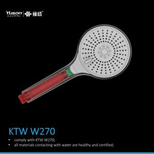 YUSON YS31549 ABS Хромированная отделочная обработка с 3 функциями KTW 120 мм панель ручной душ с жидкими силиконовыми насадками - Product Image 6
