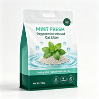 Emballage en plastique personnalisé en gros pour litière pour chat, résistant aux perforations, anti-odeur, anti-vieillissement, pour le stockage de sable pour chat