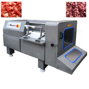 Petite machine électrique de découpe de cubes de viande congelée machine automatique de découpe de poulet prix de la machine de découpe de viande de chèvre et de boeuf