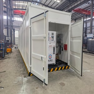 Venta caliente 40FT Estación <span class=keywords><strong>de</strong></span> <span class=keywords><strong>gasolina</strong></span> <span class=keywords><strong>de</strong></span> acero portátil Contenedor móvil Estación con bomba <span class=keywords><strong>de</strong></span> combustible diésel <span class=keywords><strong>de</strong></span> acero al carbono y dispensador - Product Image 3