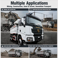 Camion benne Shacman Delong X3000 robuste avec benne en U optimisée et équilibrage de charge amélioré pour le transport de marchandises en vrac
