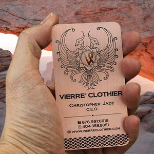 Vente flash - Cartes de visite professionnelles en métal de luxe personnalisées, gravure au laser du logo, réponse rapide - Product Image 5