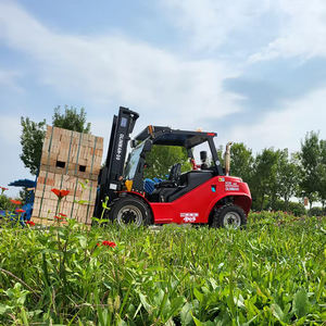 新工場直送3 3.5 4 5トンディーゼルエンジン4輪駆動全地形フォークリフトクロスカントリー使用時間共有オプション - Product Image 3