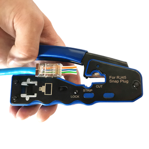 Eazy <span class=keywords><strong>kit</strong></span> di strumenti di rete Cat5e Cat6 filo Stripper Rj45 strumento di crimpatura filo in acciaio taglierina maniglia in plastica OEM personalizzabile - Product Image 2